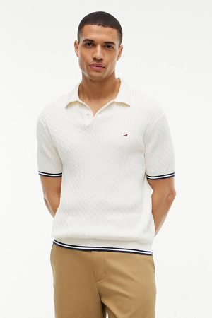 Polo Cable Knit Short Sleeve