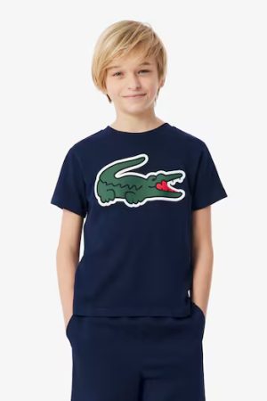 T-shirt Lacoste Desportiva Estampada com Tecnologia